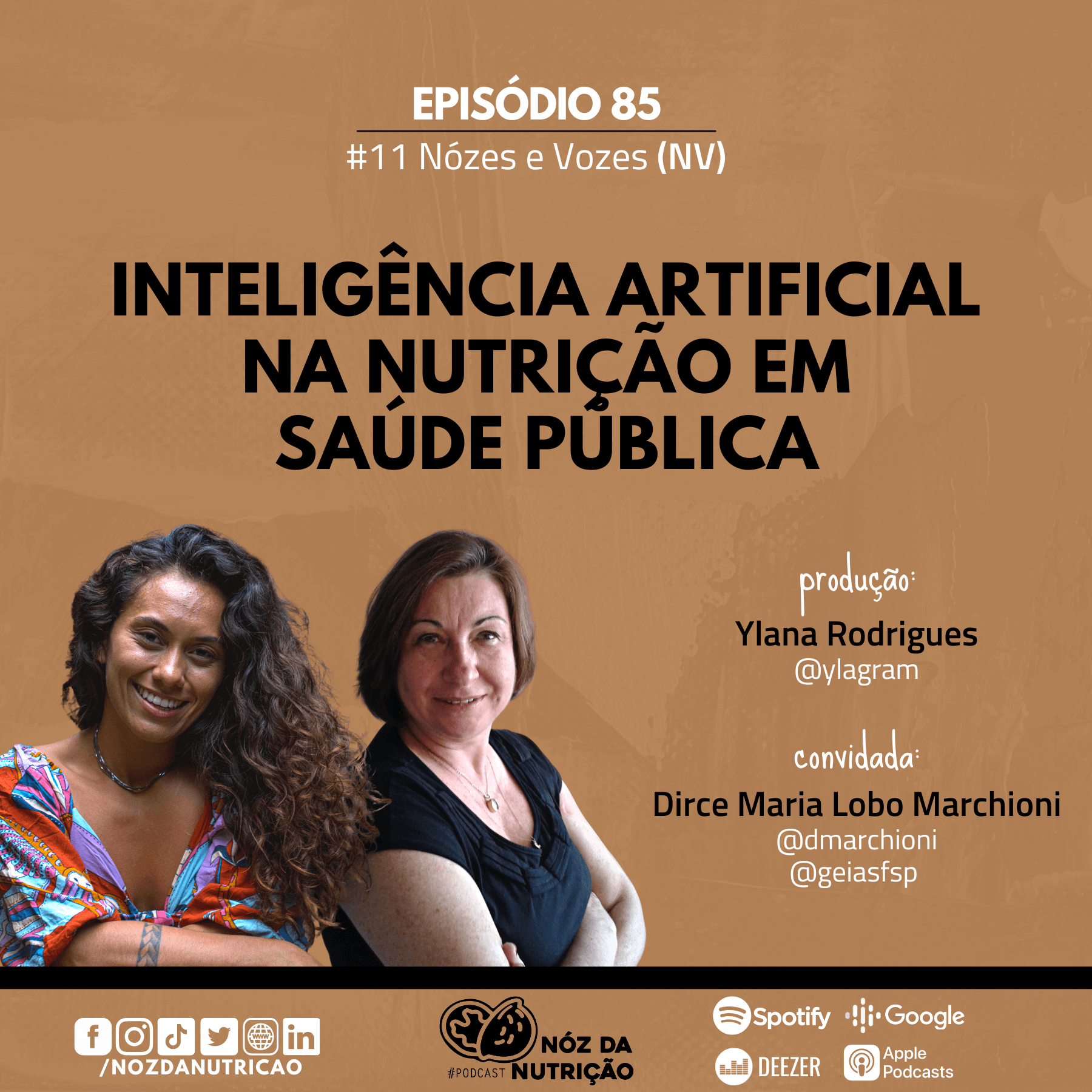 #85 NV – Inteligência artificial na nutrição em saúde pública por Ylana Rodrigues